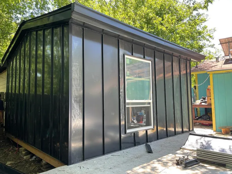 Black standing seam metal wall panels for Metal Roof Installation in Tinley Park